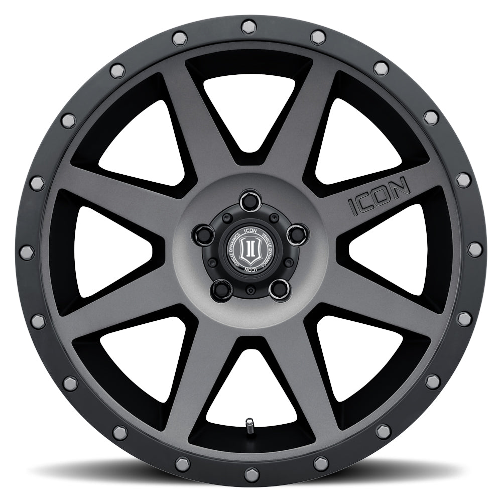 Rebound 20 X 9 / 6X135 / 16MM / 5.625 Inch Back Space Titanium, ICON Alloys