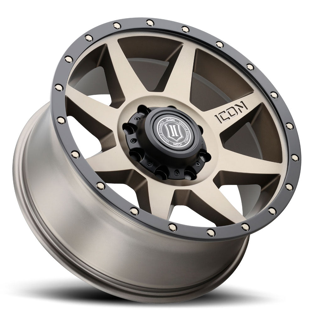 Rebound 20 X 9 / 8 X 170 6MM Offset 5.25 Inch Backspace Bronze, ICON Alloys