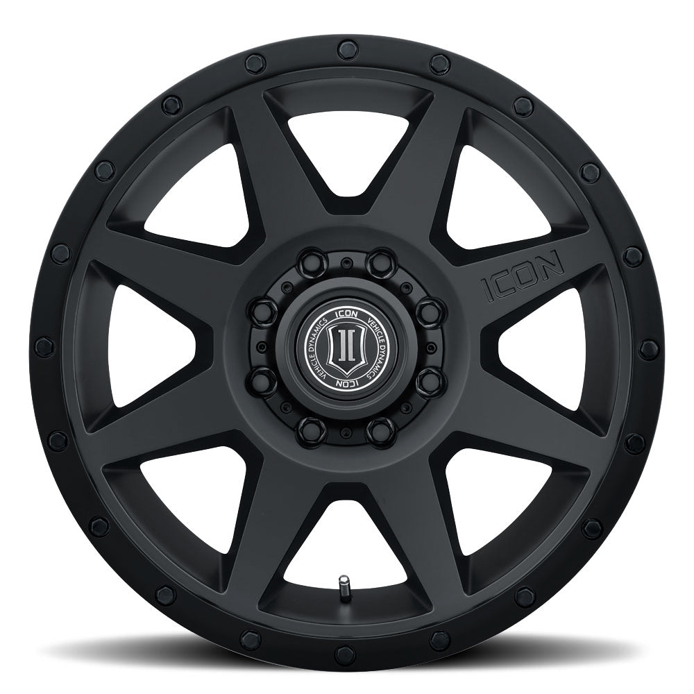 Rebound 20 X 9 / 8 X 170 6MM Offset 5.25 Inch Backspace Double Black, ICON Alloys