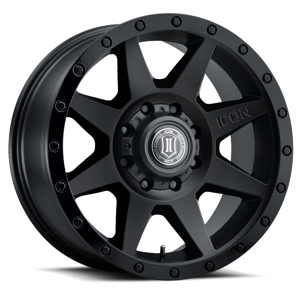 Rebound 20 X 9 / 8 X 170 6MM Offset 5.25 Inch Backspace Double Black, ICON Alloys