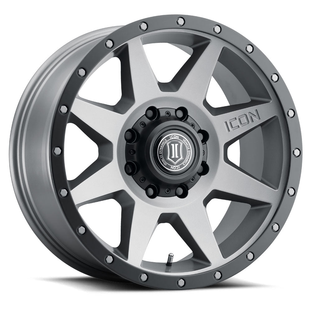 Rebound 20 X 9 / 8 X 170 6MM Offset 5.25 Inch Backspace Titanium, ICON Alloys