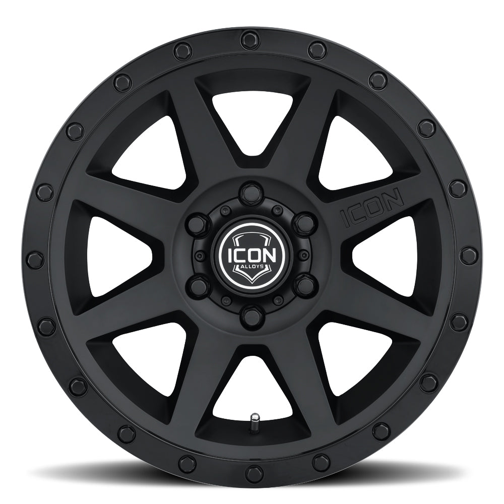 Rebound 20 X 9 / 6 X 5.5 0MM Offset 5 Inch Back Space Double Black, ICON Alloys