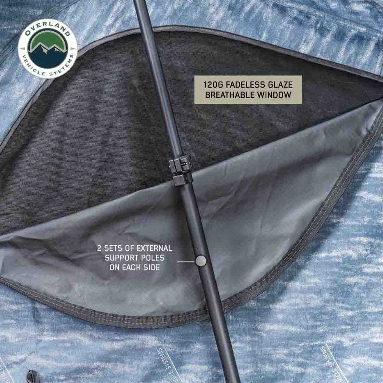 XD Sherpa S2S - Soft Sided Roof Top Tent, 2 Person, Grey Body and Black Rainfly Overland Vehicle Systems