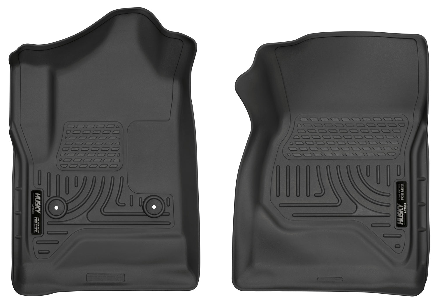 Weatherbeater Front Floor Liners For 2014-2019 Silverado/Sierra 1500/2500 HD/3500 HD Husky Liners