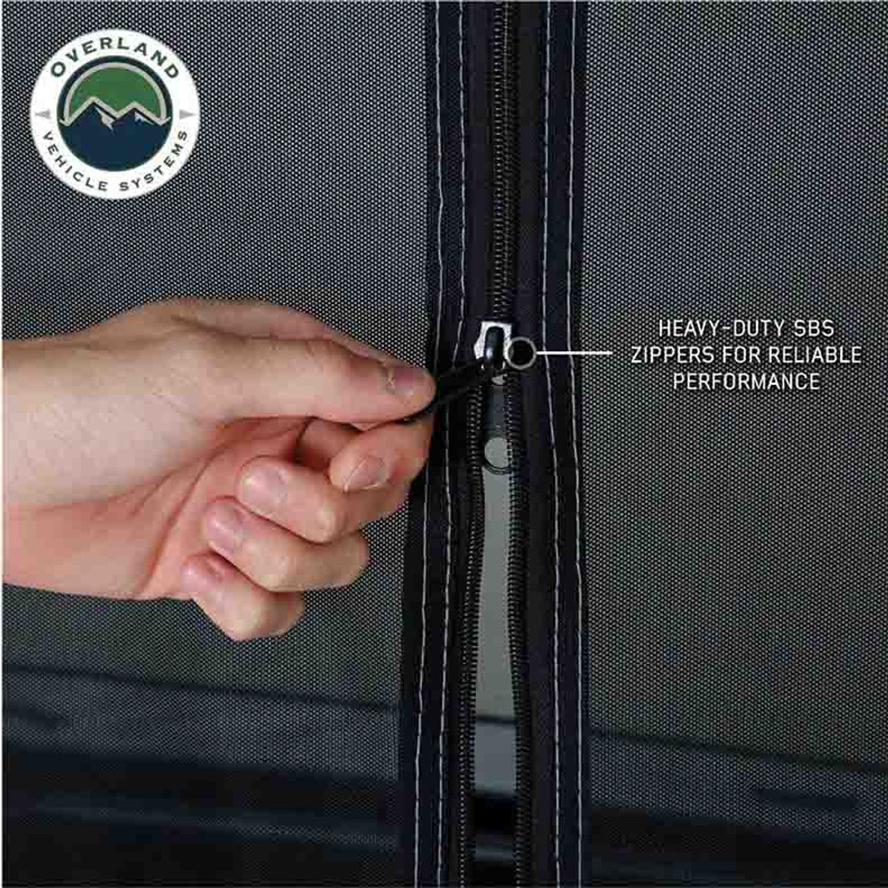 LD P.S.T. - Portable Safari Ground Tent Large, Grey Body and Grey Trim Overland Vehicle Systems