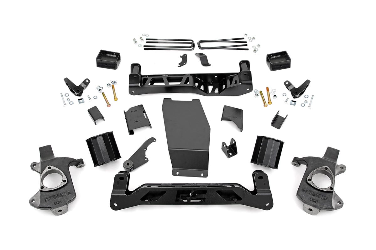 5 Inch Lift Kit Magneride Cast Steel GMC Sierra 1500 Denali 4WD (14-18) Rough Country