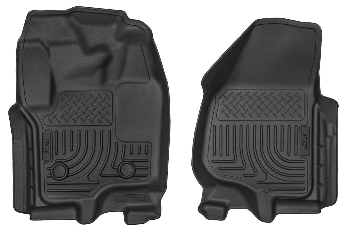 Weatherbeater Front Floor Liners For 2012-2016 F-250/F-350/F-450 Super Duty Husky Liners