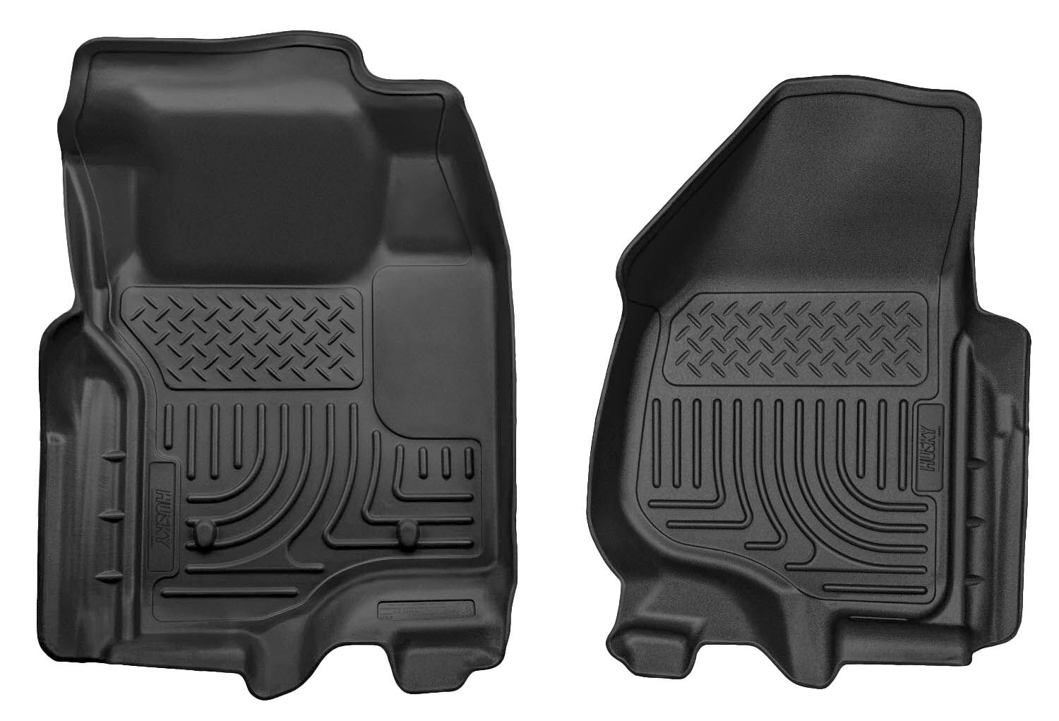 Weatherbeater Front Floor Liners For 2011-2012 F-250/F-350/F-450 Super Duty Husky Liners