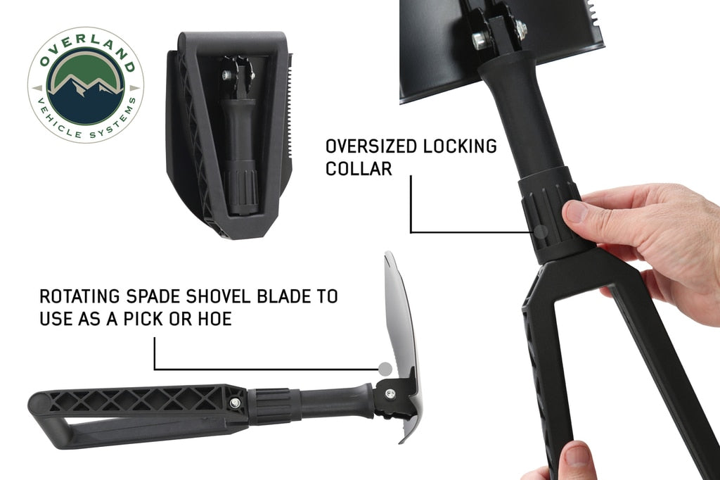 Multi Functional Military Style Utility Shovel for extreme Overland Vehicle Systems