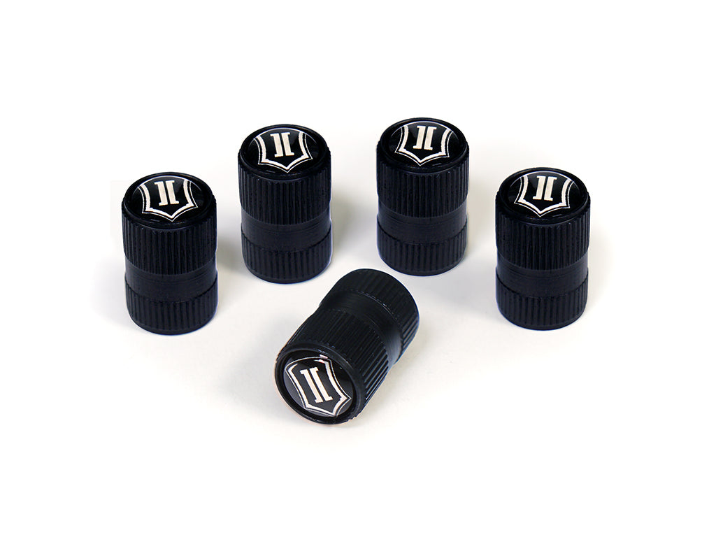 Valve Stem Cap Set Qty 5 Black, ICON Alloys