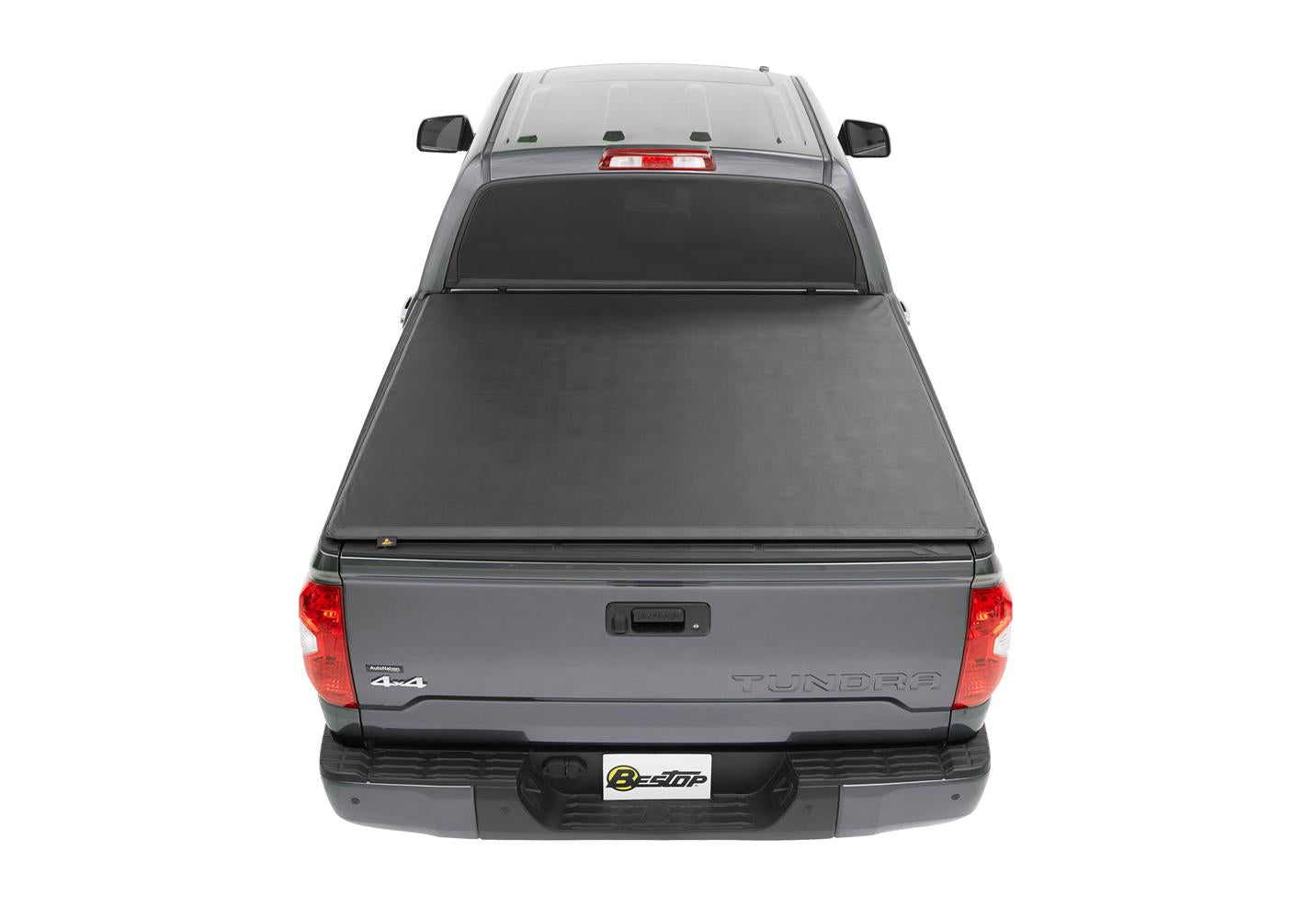 EZ-Roll Soft Tonneau Cover For Toyota 2007-2024 Tundra 6.5 Foot Black Tailgate Spoiler Not Included Bestop