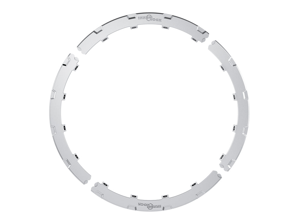 17 Inch Recon Pro Halo Rock Ring Kit Aluminum Silver, ICON Alloys