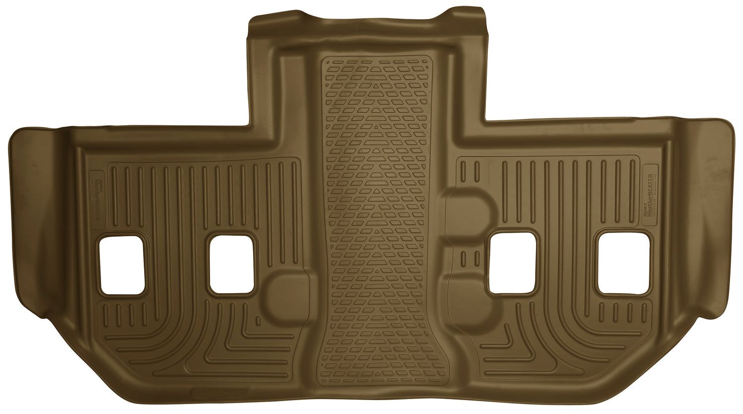 Weatherbeater 3rd Seat Floor Liner For 2011-2014 Escalade ESV, Suburban 1500/2500, Yukon XL 1500/XL 2500 Tan Husky Liners