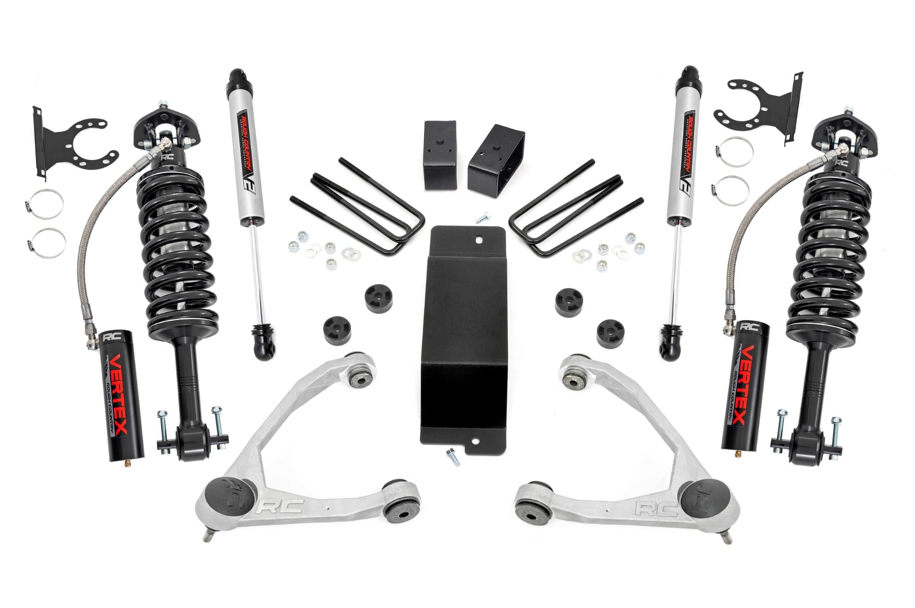 3.5 Inch Lift Kit Forged UCA Vertex/V2 Silverado/Sierra 1500 (07-16) Rough Country