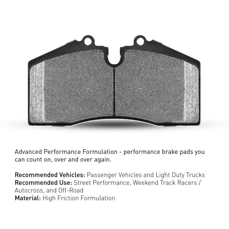 R1 2007-2018 Chrysler Town & Country Front R1 Performance Sport Pads & Hardware Kit