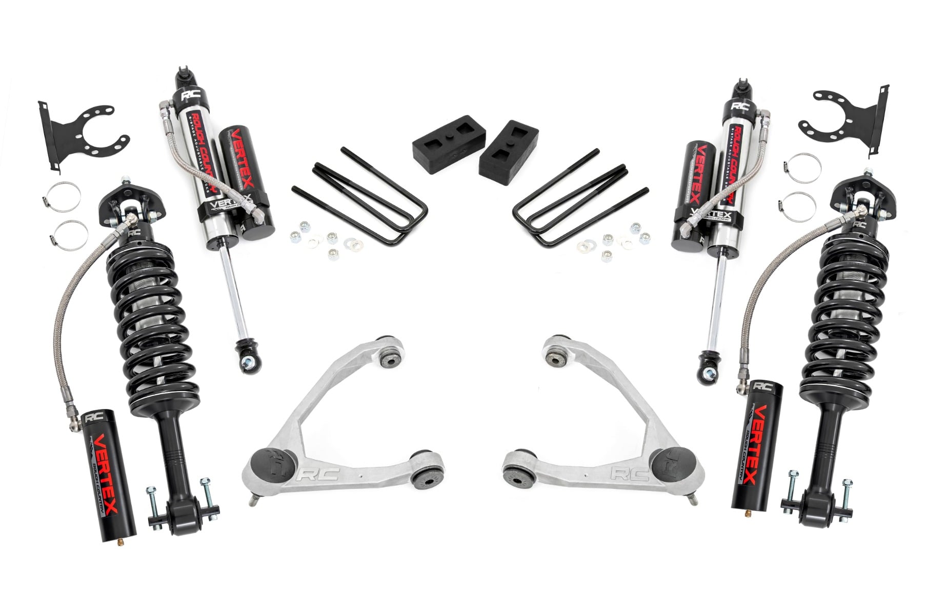 3.5 Inch Lift Kit Forged UCA Cast Steel Vertex Silverado/Sierra 1500 (07-13) Rough Country