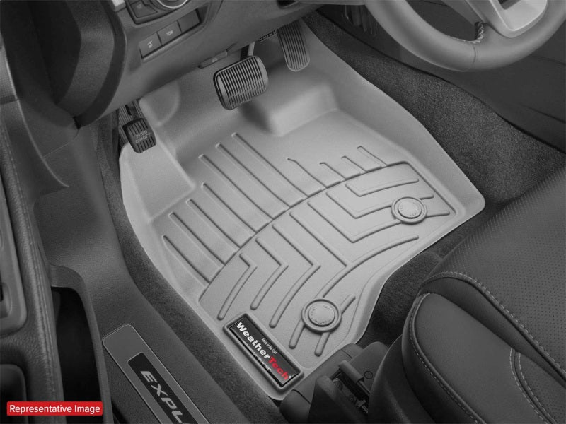 WeatherTech 16-23 Toyota Tacoma Double Cab Rear FloorLiner - Black