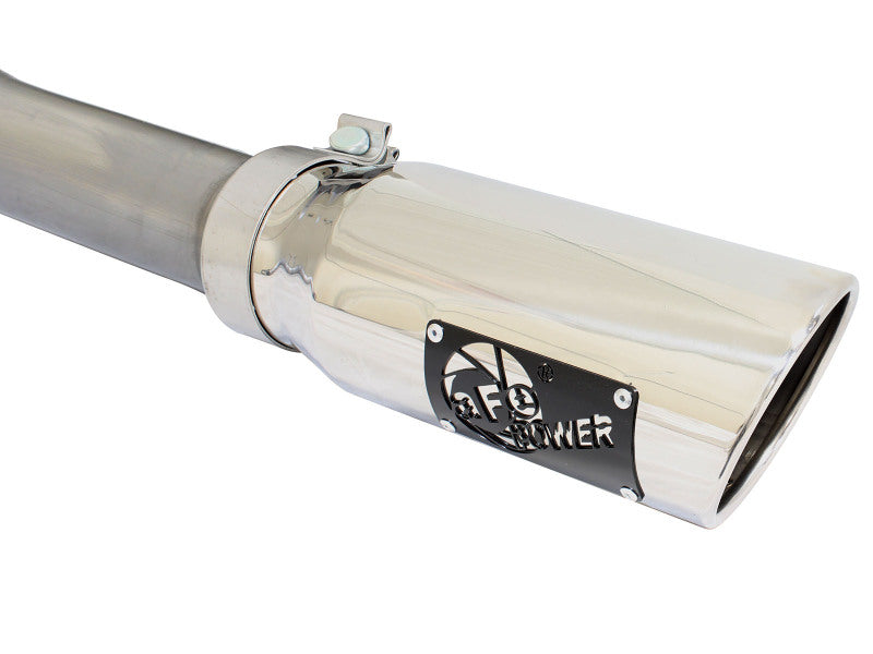 aFe MACH Force XP Exhaust 3in SS Dual Side Exit CB w/ Polish Tips 15 Ford F150 Ecoboost V6-2.7L/3.5L