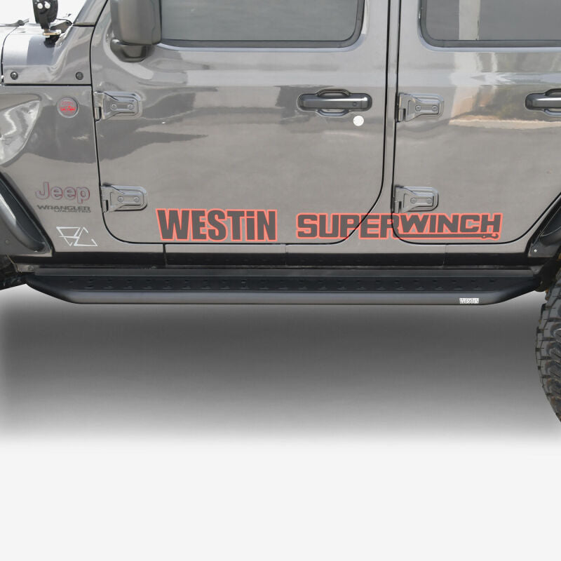 Westin 18-24 Jeep Wrangler (JL) Unlimited 4DR Outlaw Running Board - Textured Black