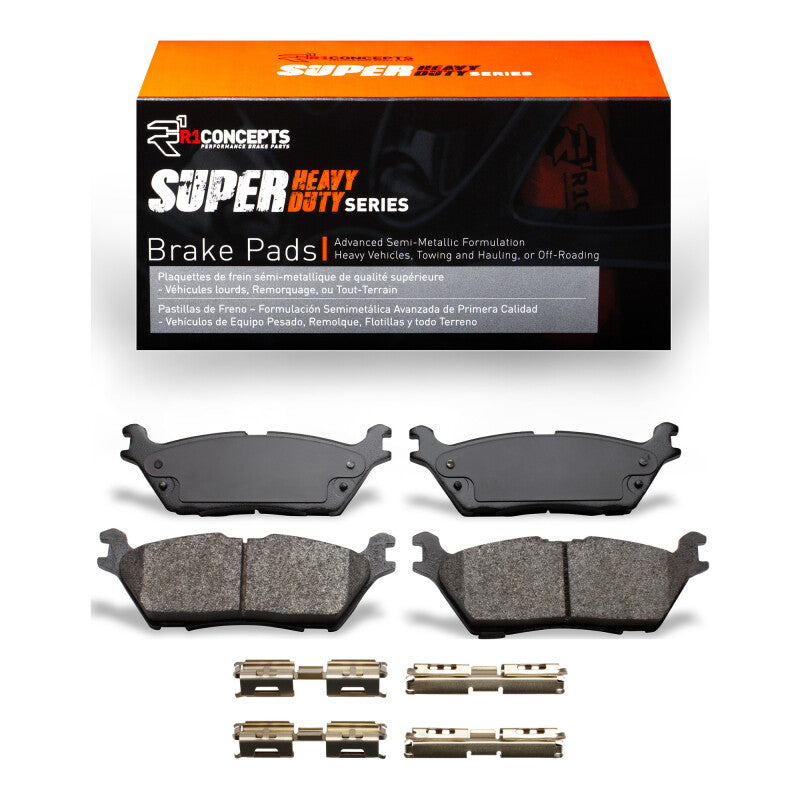 R1 15-21 Ford F-150 RWD Rear Super Duty Pads & Hardware Kit