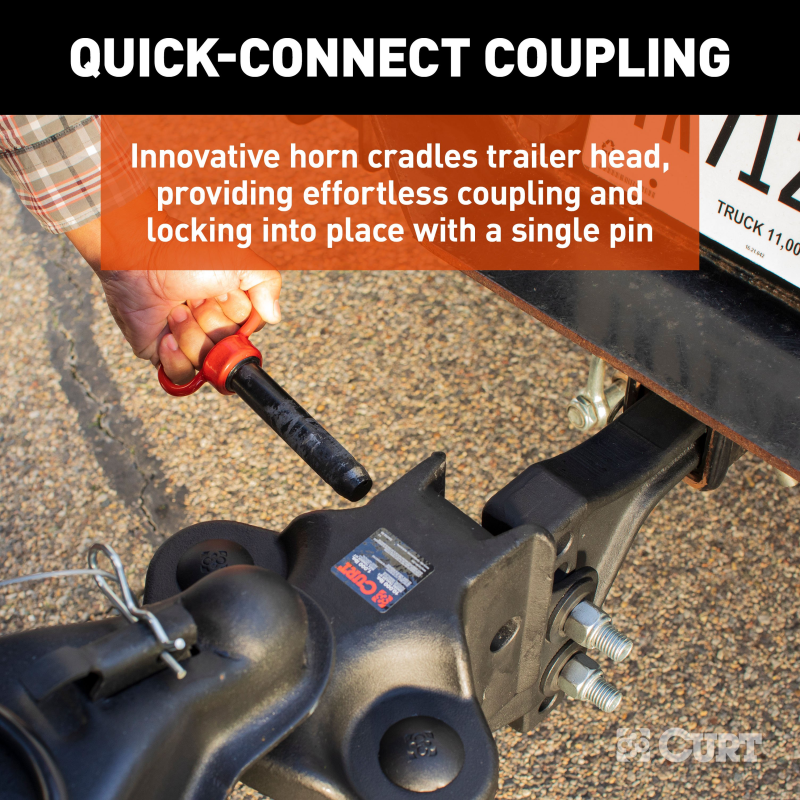 CURT TruTrack 4P Trailer-Mounted Weight Distribution Hitch, 8-10K Model 17520