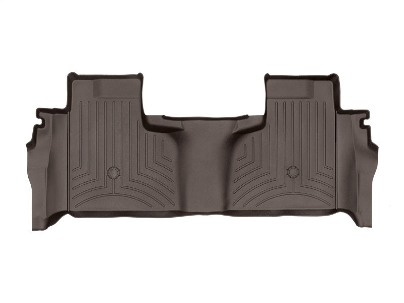 WeatherTech 2019+ Chevrolet Silverado 1500 Double Cab (1st Row Bench) Rear FloorLiner - Cocoa