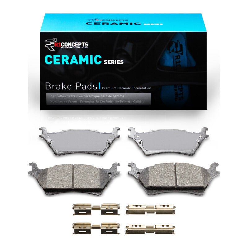 R1 2012-2020 Ford F-150 RWD Rear R1 Ceramic Pads & Hardware Kit