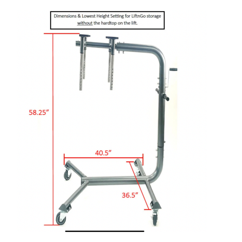Bestop LIFTnGO - Jeep Wrangler & Ford Bronco 4-Door Hardtop Removal Tool and Storage Device