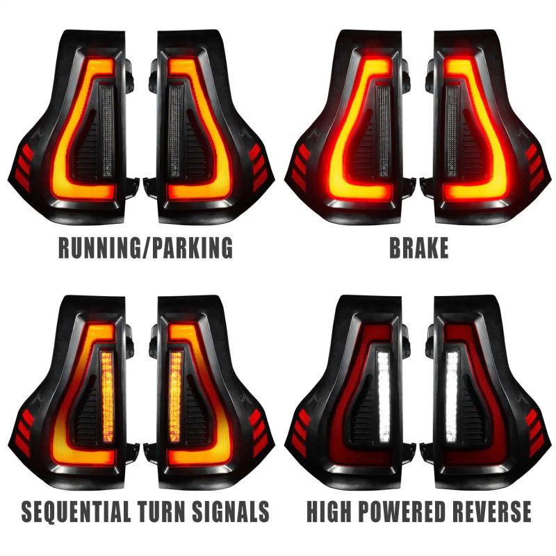 Oracle 10-23 Lexus GX460 and Toyota Prado Flush Lensless LED Tail Lights