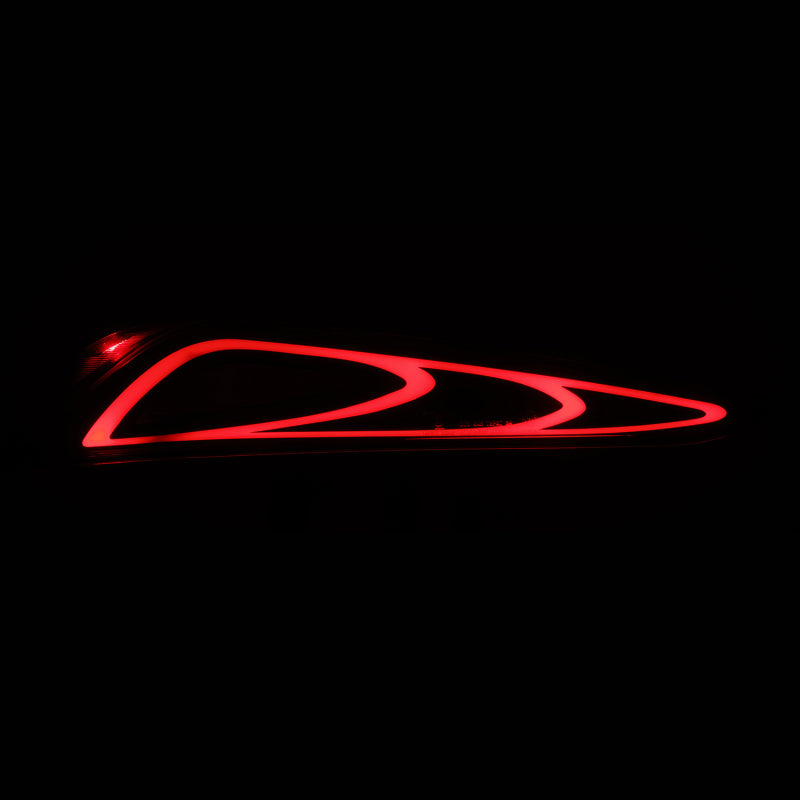 AlphaRex LUXX-Series FT-1 Style LED tail lights for 20-24 Toyota Supra in red, showcasing a sleek and modern design.