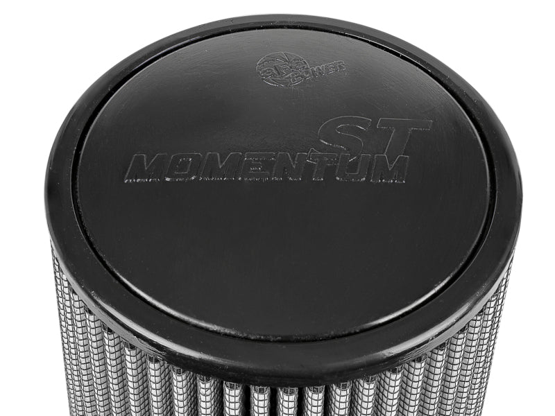 Replacement air filter for AFE Momentum Intake, featuring a cylindrical design with a black top and textured surface.