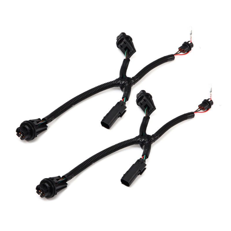 AlphaRex wiring adapter for 2019-2023 Chevrolet 1500, connecting stock LED taillights to AlphaRex taillights.