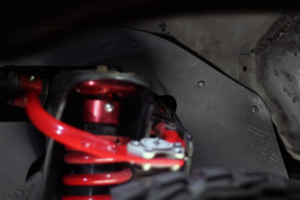 Splash guards for 2000-2006 Toyota Sequoia, designed to protect undercarriage components from mud and debris.