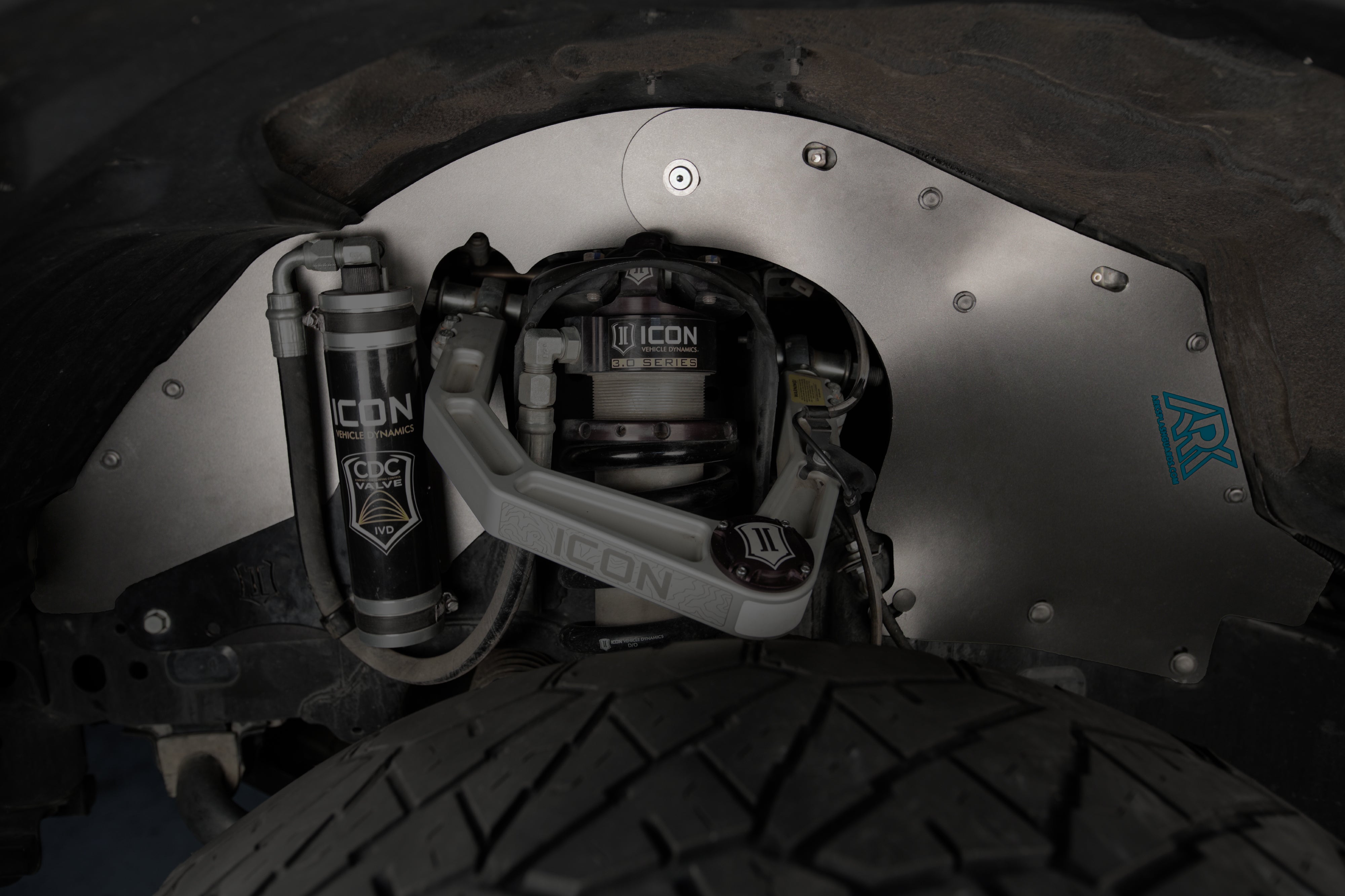 TriXpoly splash guards and mudflaps for 2007-2021 Toyota Tundra, designed for off-road protection and durability.