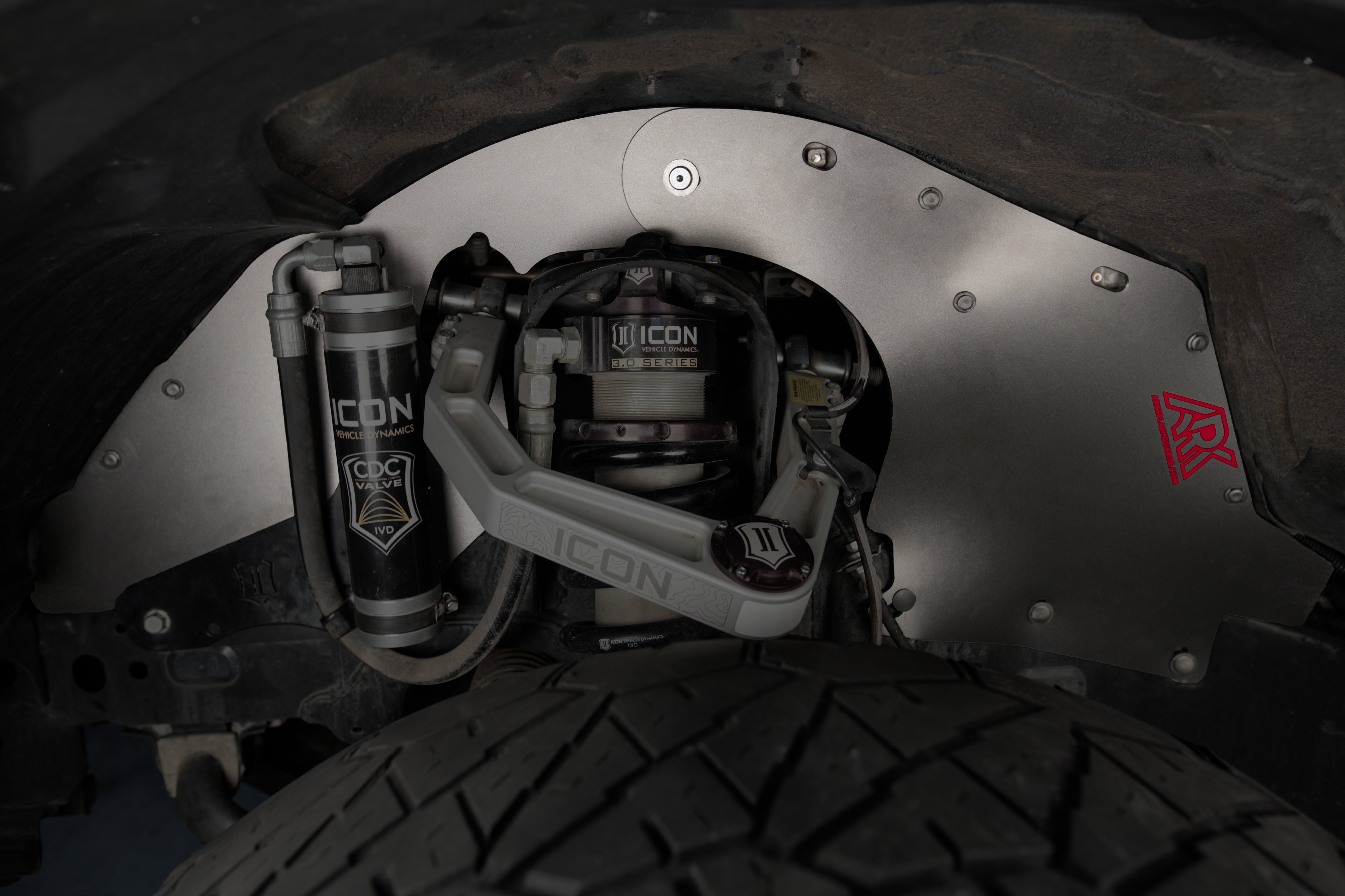 TriXpoly splash guards for 2007-2021 Toyota Tundra, designed for durability and protection in off-road conditions.