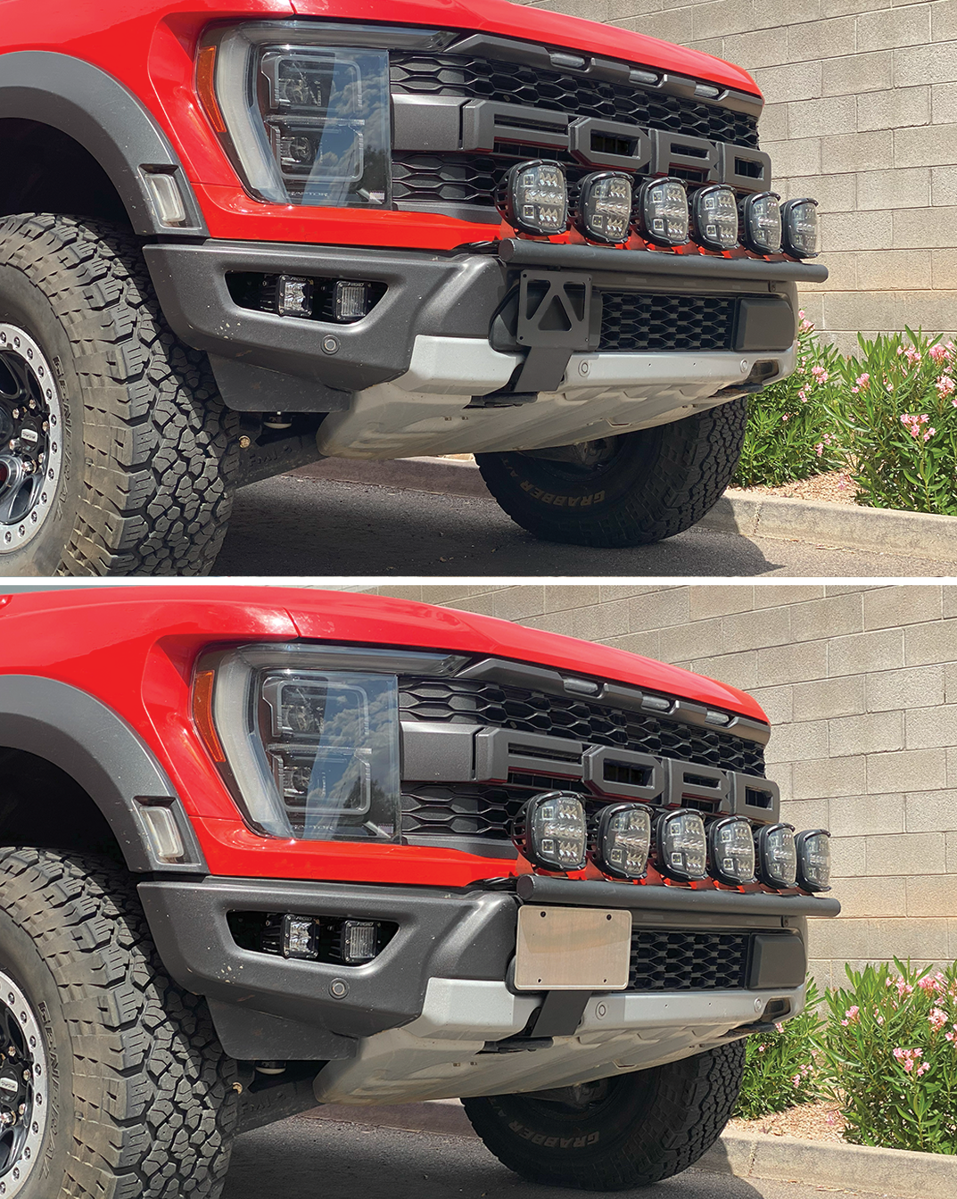Gen 2 & Gen 3 Raptor (2017-2023) - Front Tow Hook License Plate Mount