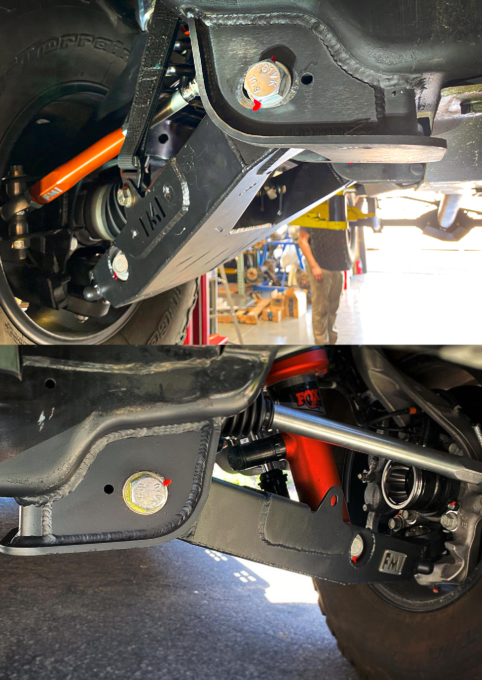 Lower arm pocket replacement kit for 2017-2024 Raptor by Foutz Motorsports, showcasing durable construction and precise fit.