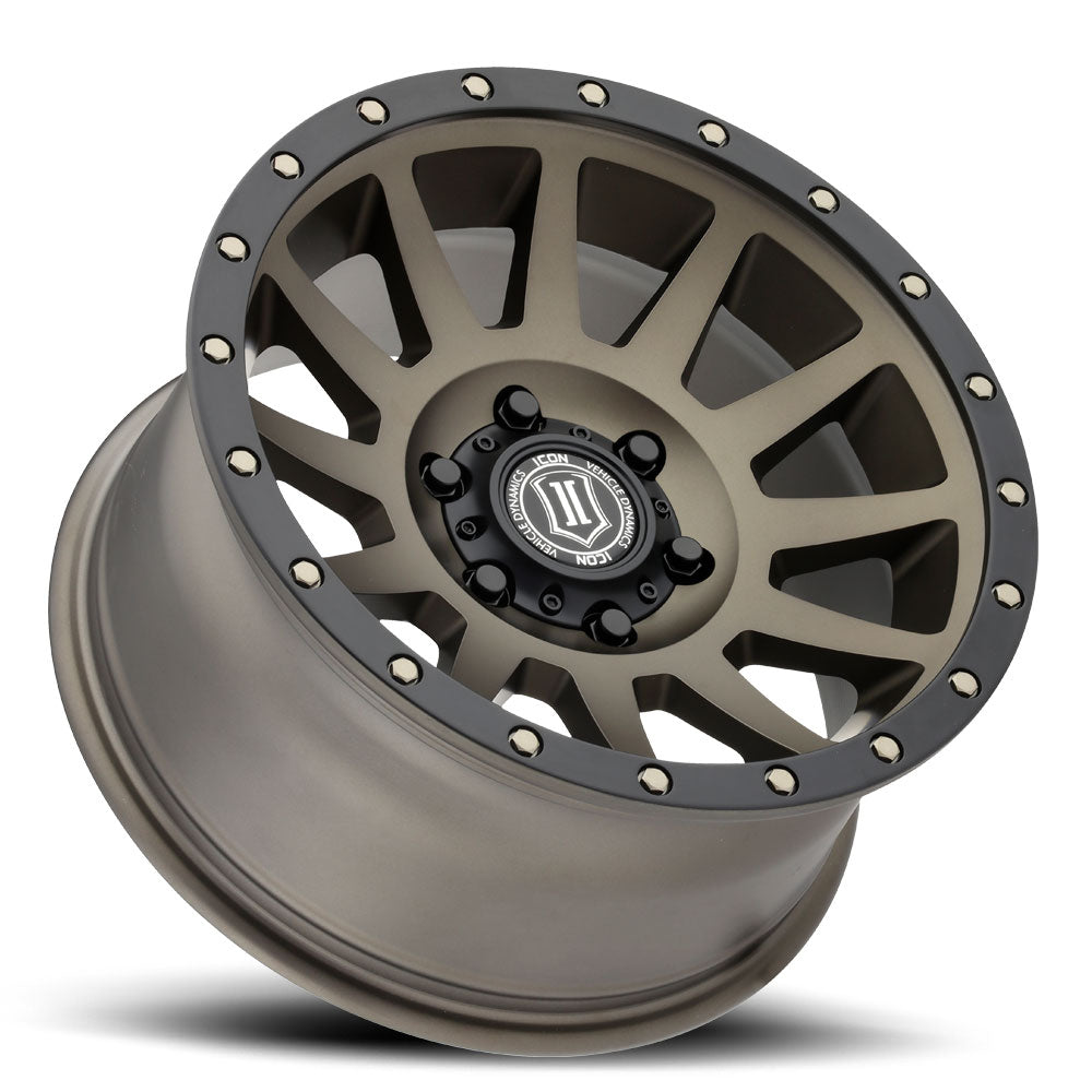 Compression 17 X 8.5 / 6 X 5.5 / 0MM / 4.75 Inch Back Space Bronze, ICON Alloys