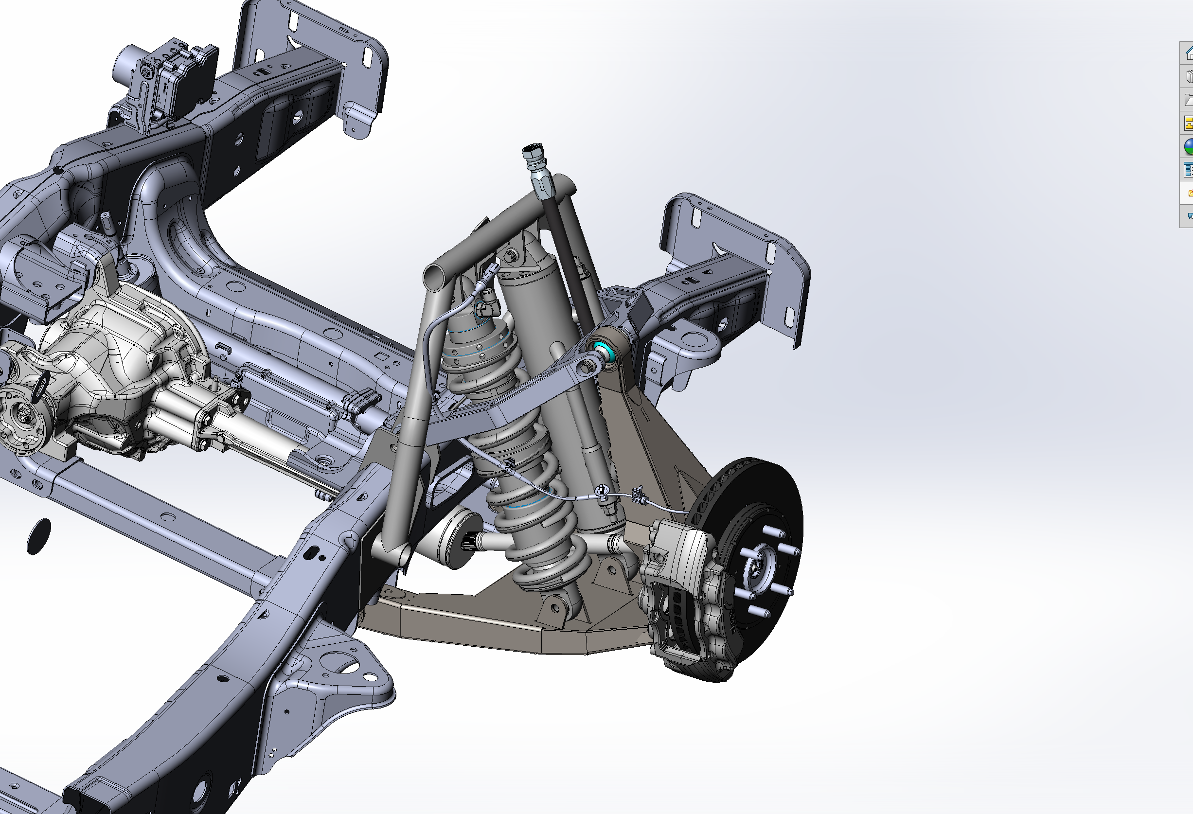 2017 Up Raptor Long Travel Front Suspension Kit Gen 2 showing detailed suspension components and frame design.