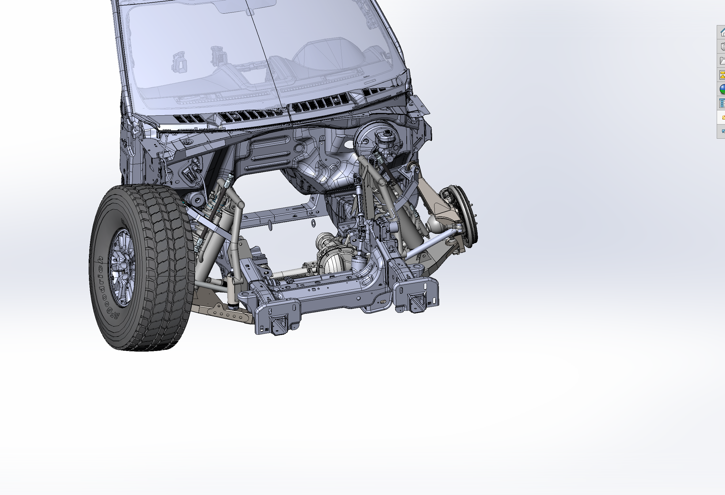 2017 Up Raptor Long Travel Front Suspension Kit Gen 2 showcasing detailed suspension components and frame design.