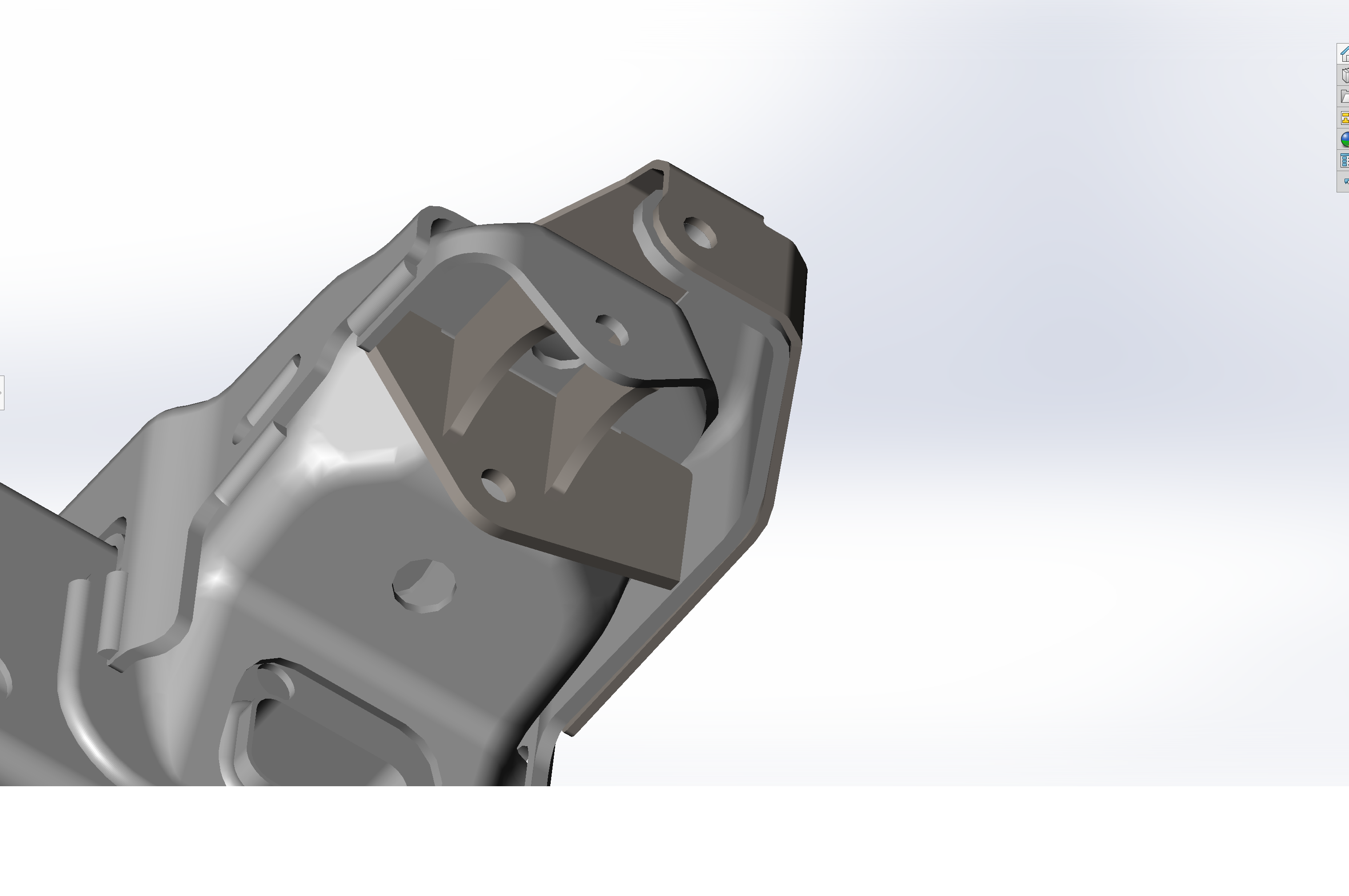 2017-2018 Raptor shock mount reinforcement kit for driver's side, designed for enhanced durability and performance.
