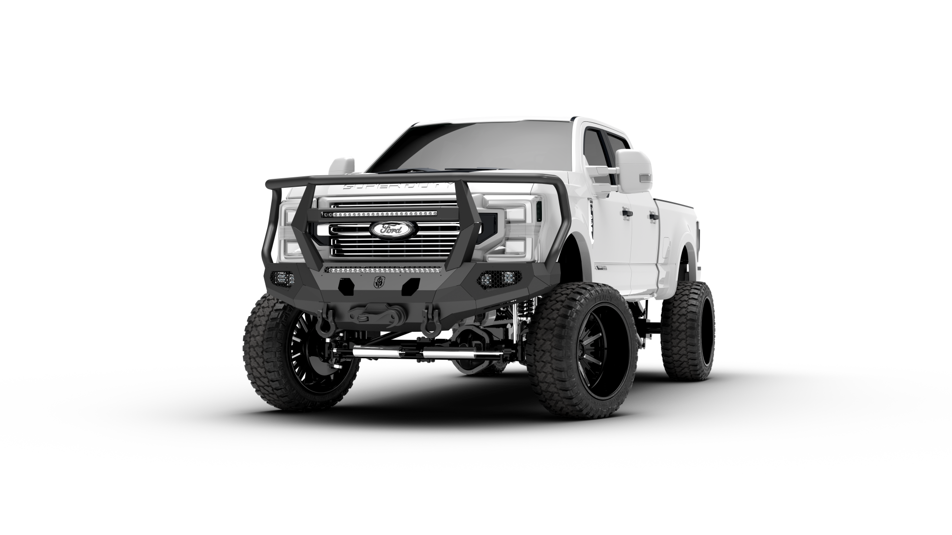 Evolution Front Winch Bumper Reaper Guard - Texture Black 2017-2022 Ford F-250 F-350