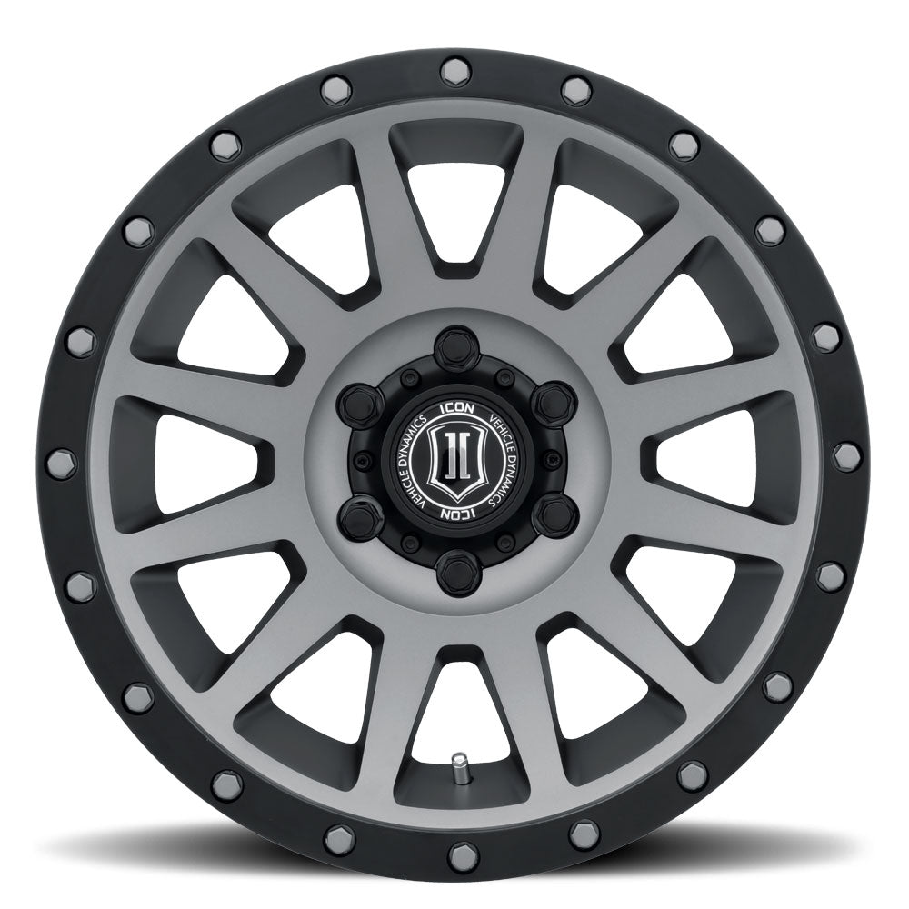 Compression 18 X 9 / 5 X 5 / -12MM / 4.5 Inch Back Space Titanium, ICON Alloys