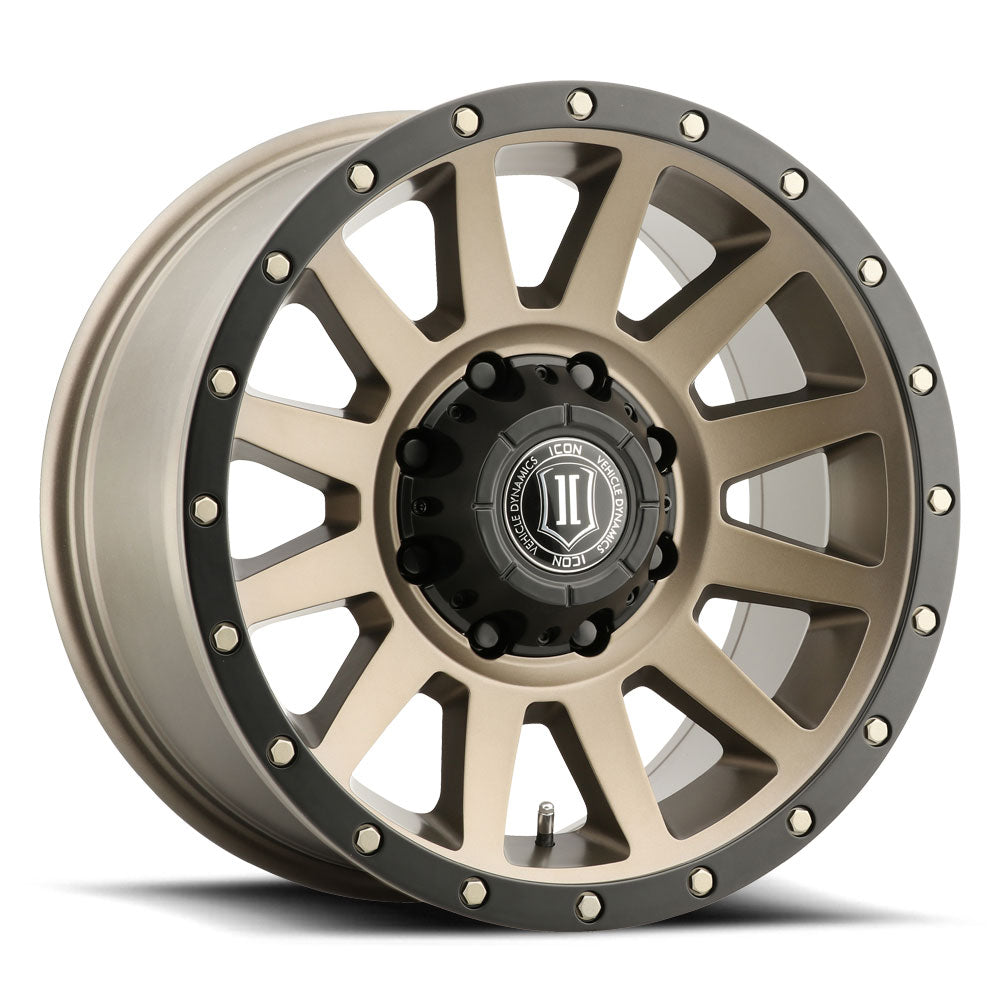 Compression HD 18 X 9 / 8 X 6.5 / 12 MM / 5.5 Inch Back Space Bronze, ICON Alloys