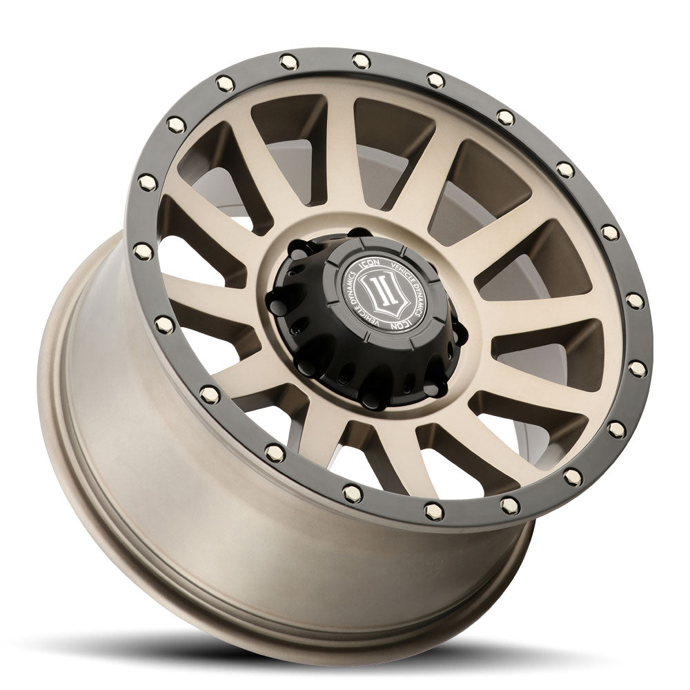 Compression HD 18 X 9 / 8 X 6.5 / 12 MM / 5.5 Inch Back Space Bronze, ICON Alloys