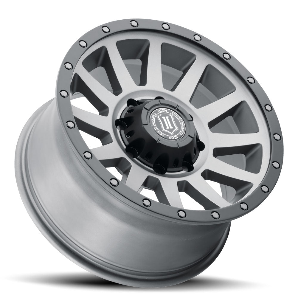 Compression HD 18 X 9 / 8 X 6.5 / 12 MM / 5.5 Inch Back Space Titanium, ICON Alloys