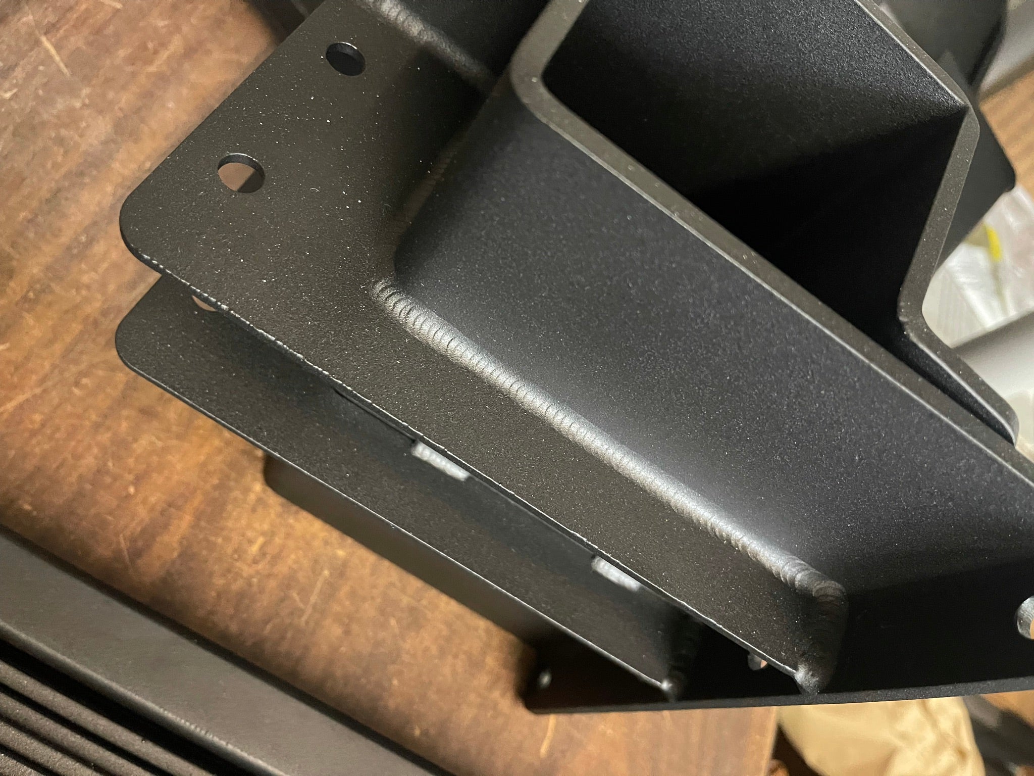 Rear bump stop kit for 2017-2020 Raptor and 2015-2024 F150, showcasing durable metal construction and precise welding.