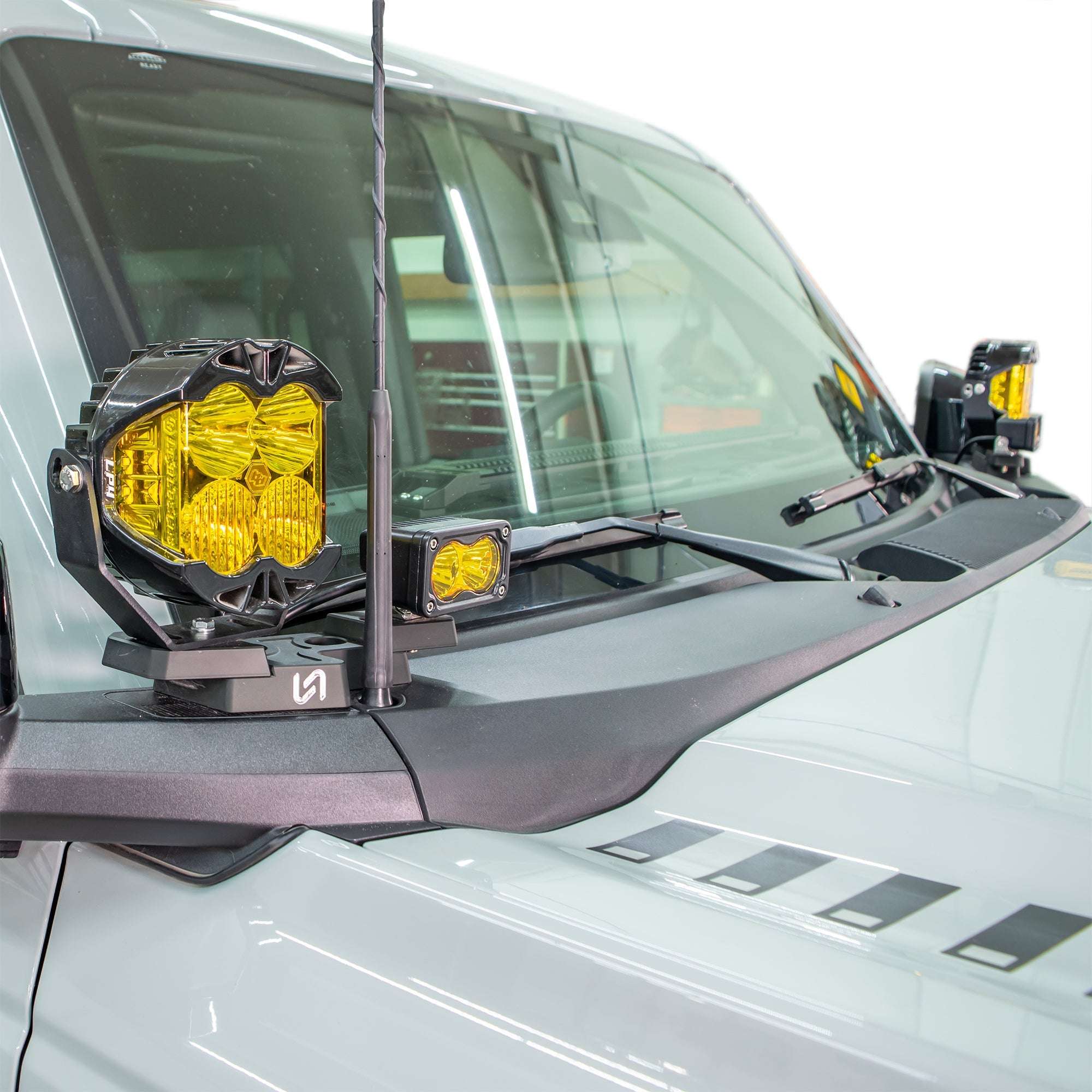 Billet Mirror Light Mounts for Ford Bronco