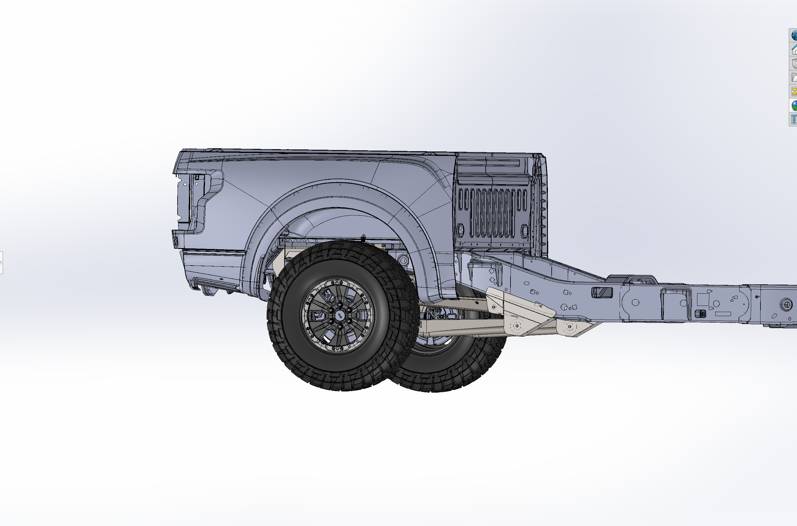 2021-2024 Raptor Long Travel Rear Suspension Kit design showcasing 19 inches of travel for enhanced offroad performance.
