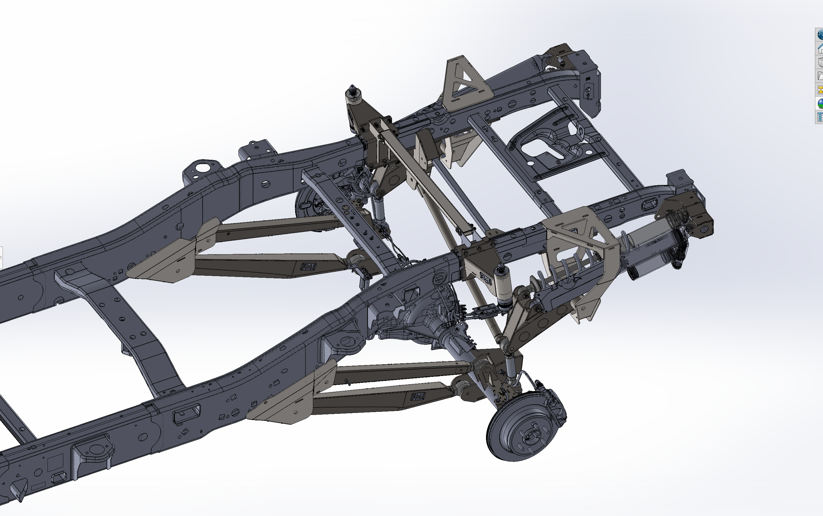 2021-2024 Raptor Long Travel Rear Suspension Kit design showcasing 19 inches of travel for Gen 3 Raptors.